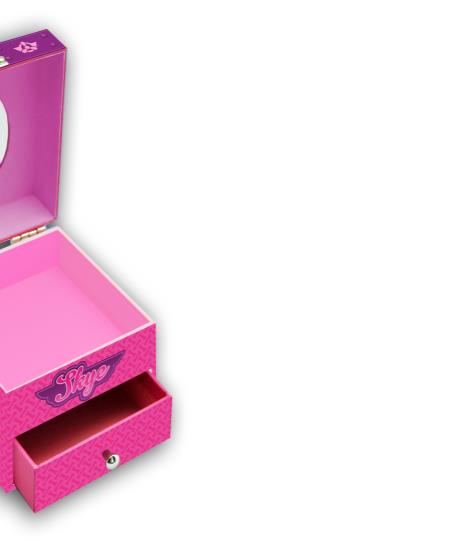 Paw Patrol Skye Pink Jewellery Box Extra Image 1